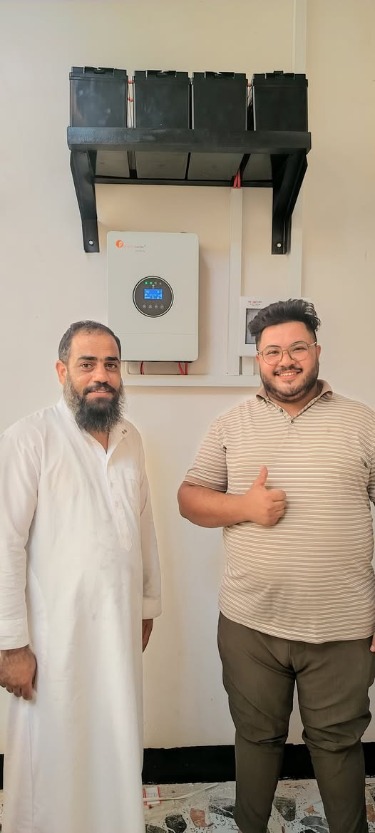 تنصيب منظومة طاقة شمسية بواقع ٦ أمبير نهاري ٤ أمبير ليلي من قبل شركة كولدن بور للطاقة الشمسية فرع-ناحية الرياض . 
العنوان : ناحية الرياض مجاور عيادة الدكتور عايد 
للاستفسار: 
*********** مهندس ياسر حسن الشاطي
