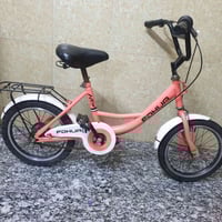 بايسكل بناتي للبيع اللون مميز برتقالي بريك دسك 90 جديد بريك امامي نضيف...