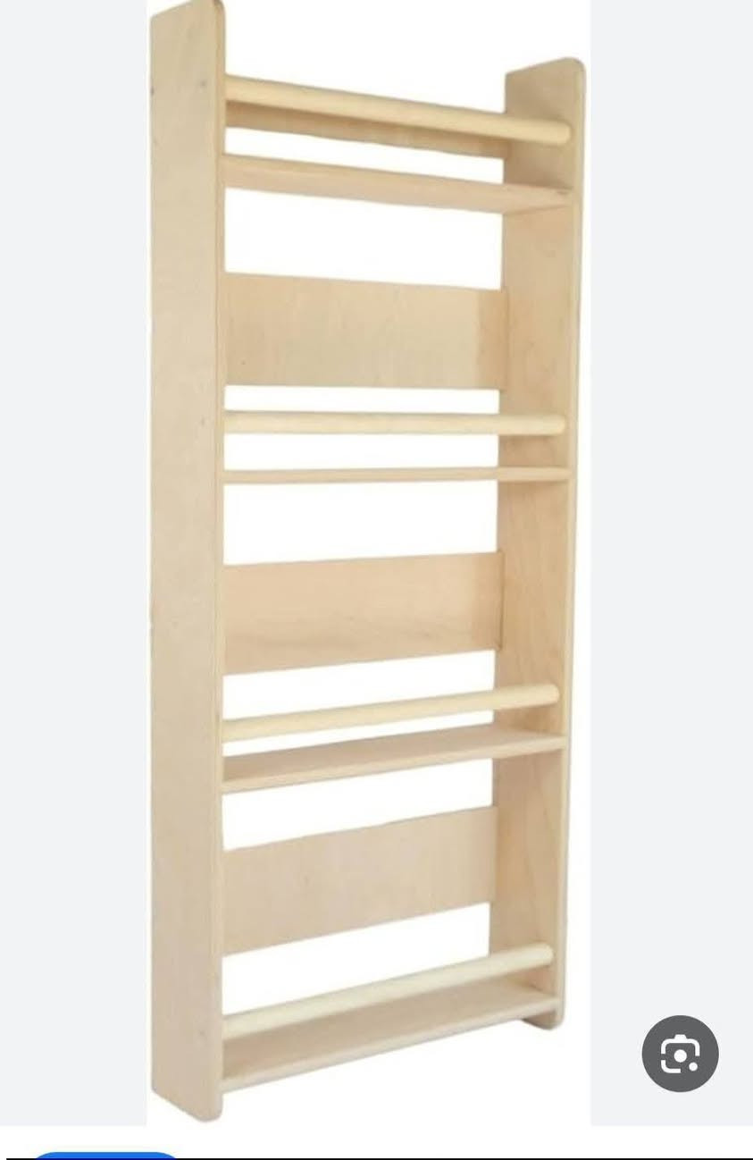 رف كتب خشبي الارتفاع ١٢٠ سم ..عرض 60سم ،،معلق على الحائط، مُصمم لتخزين الكتب وعرضها. يتميز بتصميمه البسيط والمفتوح، ويحتوي على عدة أرفف أفقية مع قضبان أمامية لمنع سقوط الكتب.


**إذا كنت صاحب هذا الإعلان وتريد حذفه لأي سبب، رجاءا أرسل رسالة إلى الدعم الفني**