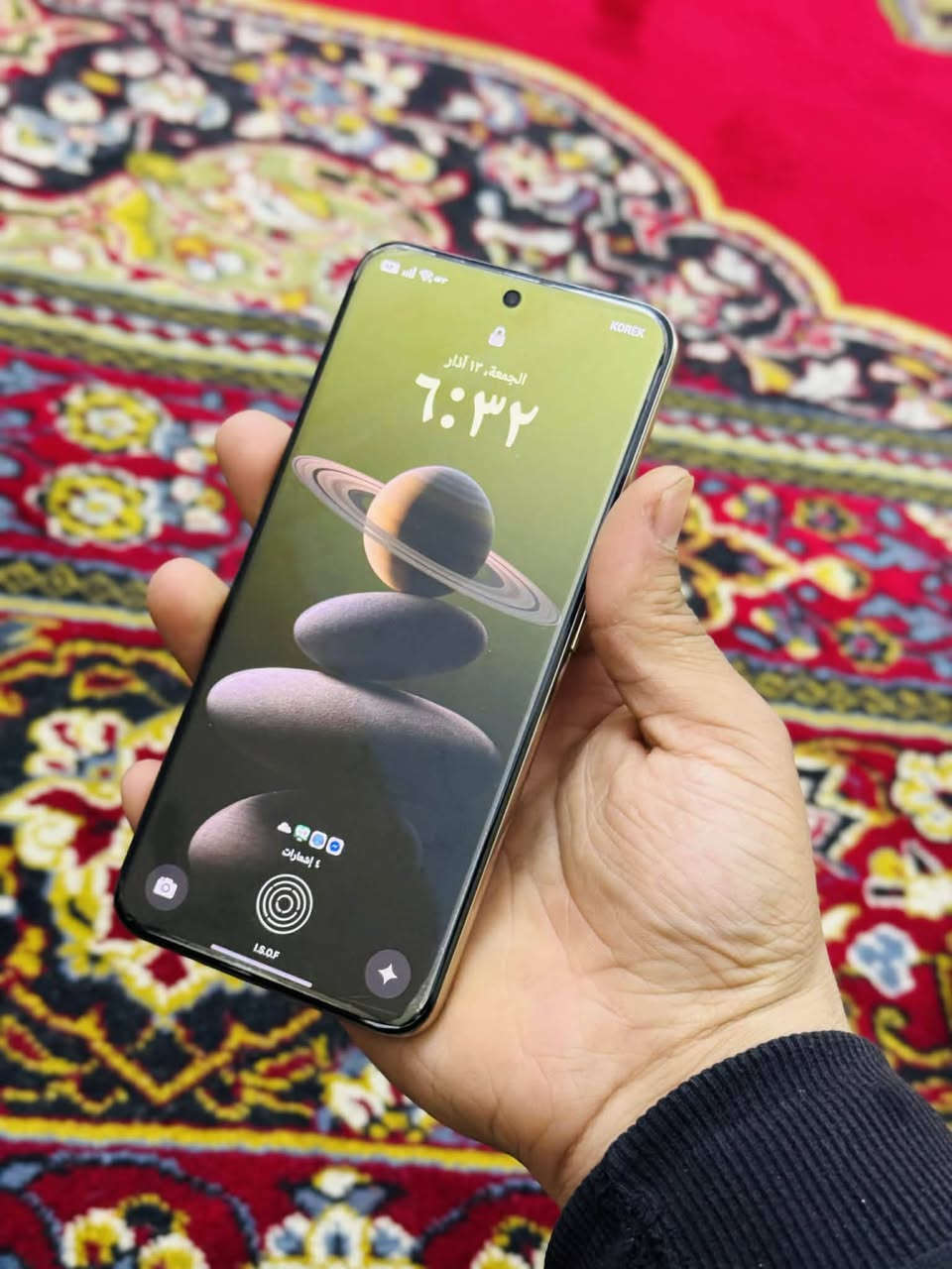 ريلمي 14 برو بلس
ذاكره 512 و رام 12
الجهاز نظيف بس بي شخوط خفيفه بالشاشه 
ما مفتوح و غراضو كامله 
السعر 430 وبي مجال حك الجيه
***********
***********
