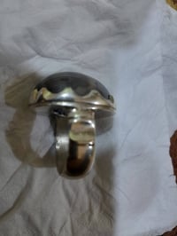 محبس عقيق • فضة ثقيلة • قياس ٢١