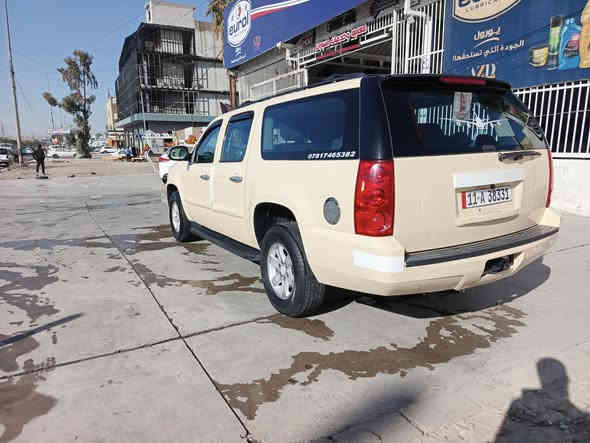 السلام عليكم اخوان
اقرة التفاصيل كلشي مذكور 
GMC Yukon 2009
جمسي يوكن 2009
رقم بغداد بأسمي نكليزي
8سلندر 5300/ كير ٧٠٠ دبل كير 
تورباين ٧٧ جديد شاده 
ماشيه ٥٢٠ مامشتغله ع خط مجرد للدوام 
أو خطها الرسمي بغداد موصل 
مصفره من كلشي 
كير/مكينة/اكسل/خير من الله 
داخل جديد 
تبريد تتفأه 
لايت شمسي
تحكم ستيرن 
كشنات كهربائي 
السيارة خير من الله احلة من الصور 
السيارة كفاله عامه
السعر ١٧٥$ وبي مجال 
بيع او مراوس حسب القناعة
بغداد الشعله الخطيب 
للاستفسار اتصل على رقم 
***********
