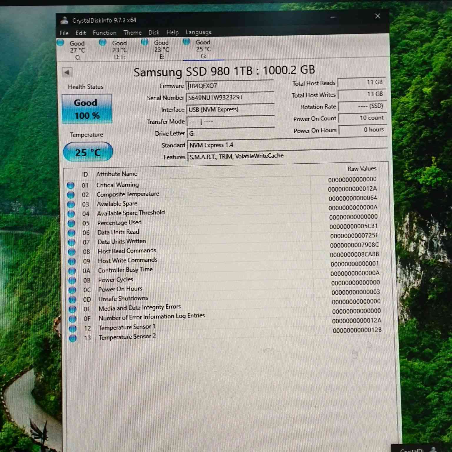 هارد ssd nvme M.2 1T
Samsung 980 جديد open box
سعره 155 الف 
صورة الإثبات CrystalDiskInfo موجودة بالمنشور
للتواصل خاص او واتساب ***********
