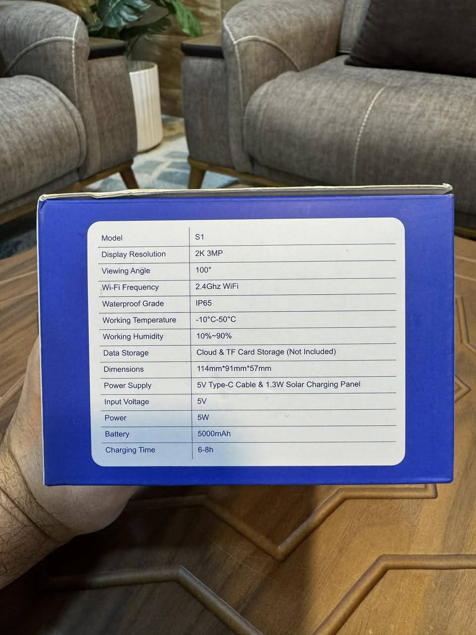 السلام عليكم
كاميرا مراقبة 3ميكا و2K  تعمل على الطاقة الشمسية ضد الماء مع تصوير ليلي ومتحسس حركة شحن تايب سي جديد ما مستخدم كامل ملحقات


**إذا كنت صاحب هذا الإعلان وتريد حذفه لأي سبب، رجاءا أرسل رسالة إلى الدعم الفني**