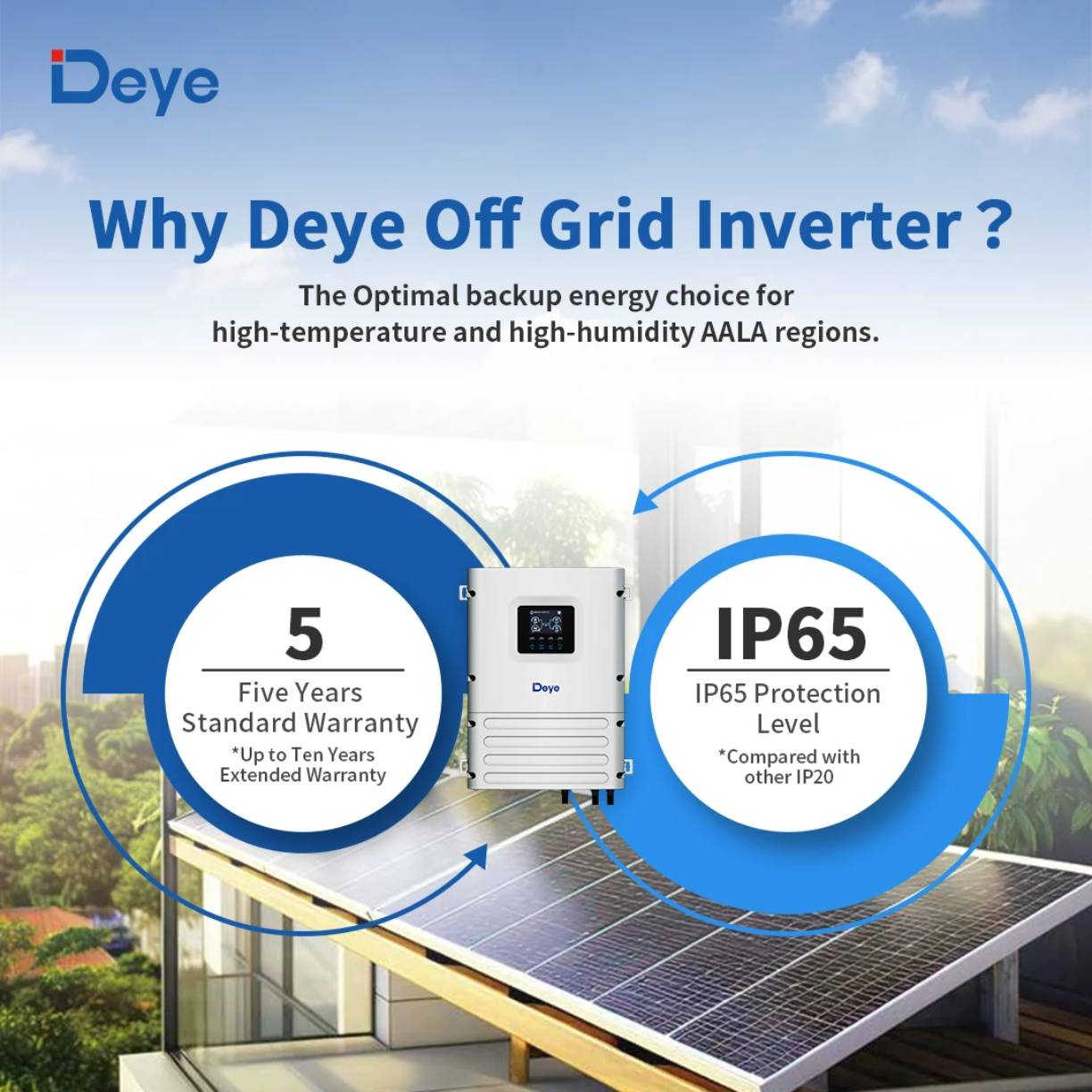 الجيل الجديد من Deye 6kW Off-Grid ☀️
​بعد طول انتظار وبسبب الطلب المتزايد.. عاد إليكم العاكس (الأكثر مبيعاً في الأسواق، ولكن هذه المرة بإصدار مطور كلياً!
​🌟 ما الجديد في الجيل الجديد؟
​أداء أقوى: كفاءة تشغيلية معززة تلبي طموحاتك.
​تحكم أدق: واجهة برمجية متطورة لإدارة الطاقة بسهولة.
​تحمل أعلى: مصمم خصيصاً للعمل بكفاءة في أصعب الظروف الجوية.
​استقرار مثالي: الحل الأمثل لنظام "أوف-كريد" (Off-Grid) موثوق.
​الفرصة الآن بين يديك! إذا كنت تنتظر التوفر، فالنسخة المطورة أصبحت متاحة الآن لتلبية كافة احتياجاتك من الطاقة المستدامة.
البيع جمله ومفرد 
للحجز والاستفسار مراسلة الصفحة أو الاتصال على الارقام التالية
***********
***********
تتوفر خدمة الواتس اب
