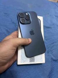 15 pro Midnight blue 83🔋 Cycle 756 ABM AA/A مكفول وتر بروف كارتون موجو...