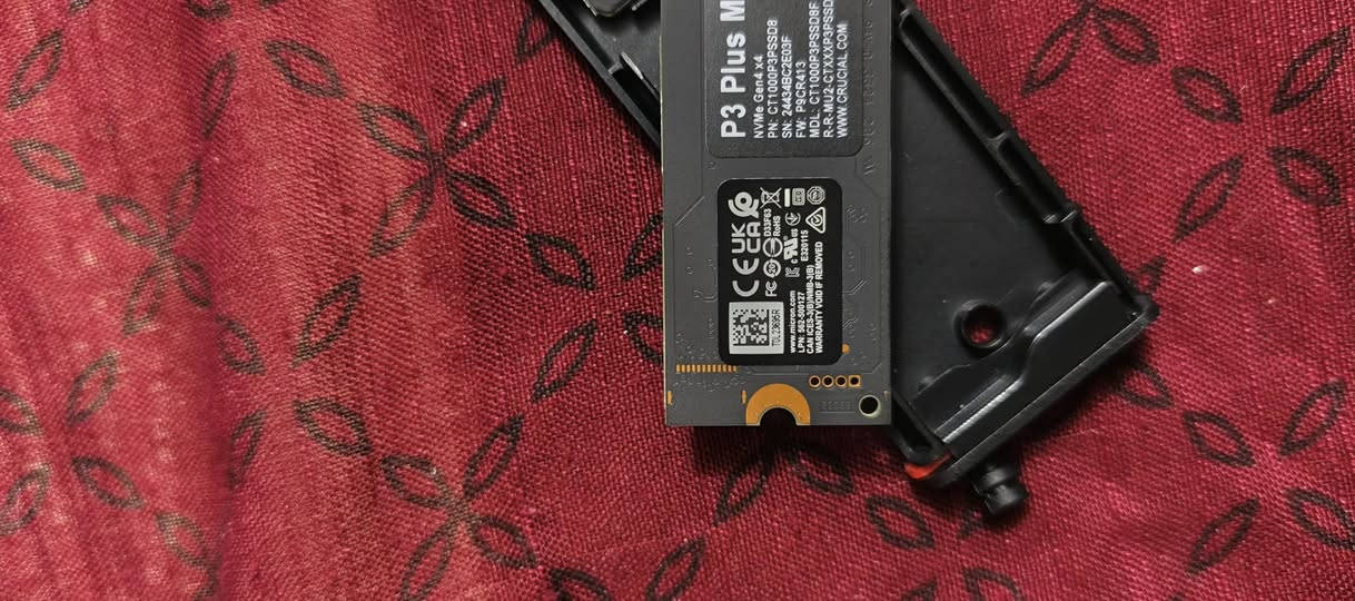 Crucial P3 Plus 1TB NVMe M.2 SSD هارد
يرهم داخلي + ويرهم خارجي مشتريله راك 
1TB
: NVMe SSD
: M.2 2280
: PCIe Gen4 x4
سرعة القراءة: حتى 5000MB/s
سرعة الكتابة: حتى 3600MB/s 
سعره 140 الف هوا والراك
مكاني نجف


**إذا كنت صاحب هذا الإعلان وتريد حذفه لأي سبب، رجاءا أرسل رسالة إلى الدعم الفني**