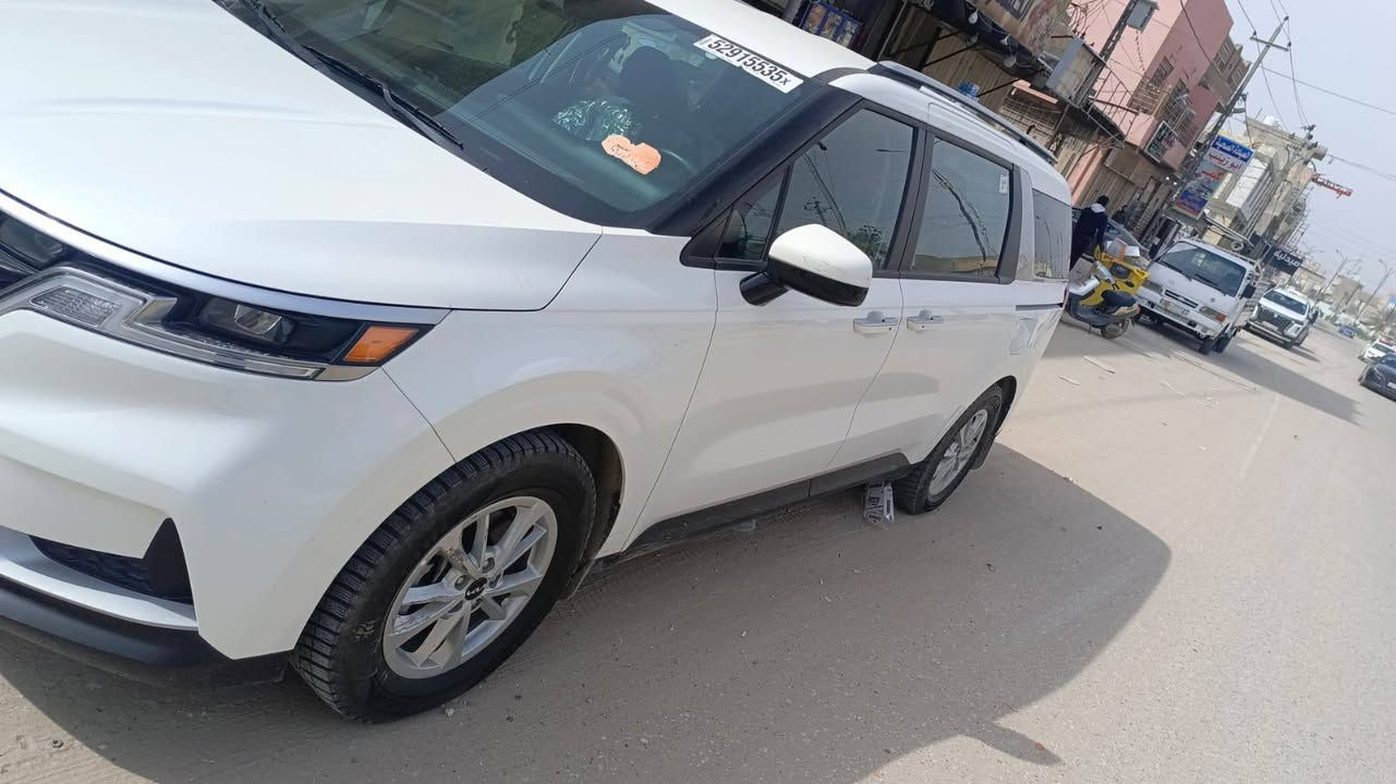 بحالة ممتازة جداً – استعمال شخصي ونظيف
للبيع كيا كارنفال 2024
🔹 النوع: كيا كارنفال
🔹 الموديل:2024
🔹 اللون: أبيض لؤلؤي
🔹 رقم: كربلاء ب اسمي
🔹 المحرك: 6 سلندر (V6) قوي واقتصادي
🔹 ناقل الحركة: أوتوماتيك
🔹 عدد الركاب: 7 ركاب
✨ المواصفات:
✔️ شاشة كبيرة + كاميرا خلفية
✔️ حساسات أمامية وخلفية
✔️ تحكم بالمقود (ستيرن)
✔️ مرايا كهرباء
✔️ نظام تبريد ممتاز
✔️ جنوط ألمنيوم أصلية
✔️ أبواب سلايد
✔️ سيارة بدون حوادث (تفحص بأي مكان)
💰 السعر: (28.500$) شدتين و 85 ورقه قابل للتفاوض 
📍 الموقع: كربلاء
📞 للاستفسار: ( *********** )
السيارة نظيفة جداً وجاهزة للاستخدام
