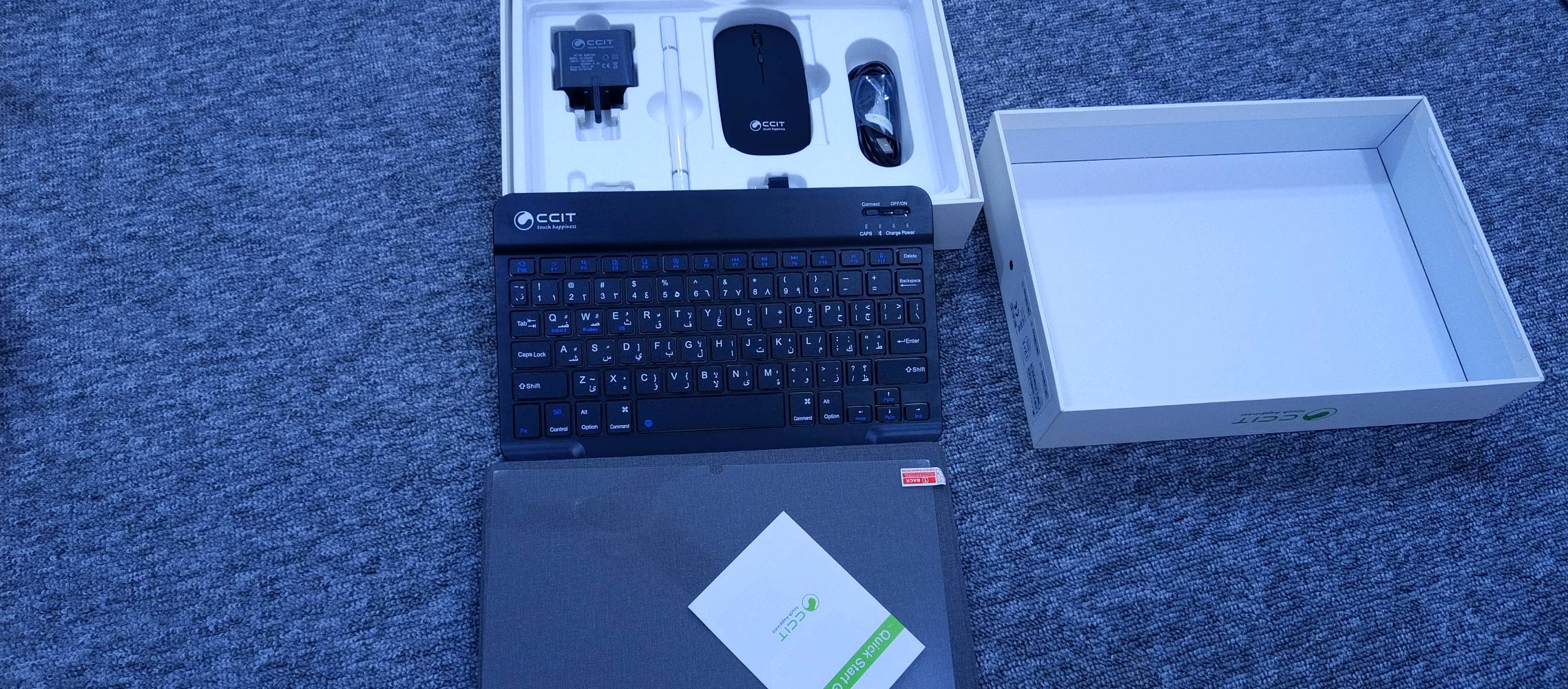 ايباد صيني درجة اولى كلش حلو نظام اندرويد غير مستخدم مساحة 64 گيگا او 128 گيگا بالضبط ما اعرف لان لازم اشيل اللزگة، 3 كامرات وياه ملحقاته كامله شرط الفحص، عندي توصيل بغداد 5 محافظات 6