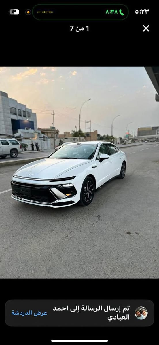 سلام عليكم
سوناتا للبيع
رقم بغداد باسمي
حادث موضح بلمنشور 
بدون ايرباك حادث خلفي
بدون صبغ
ماشيه 17الف مييل
سعر 225 
استفسار اتصال: ‭0771 318 2924‬
