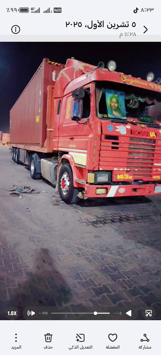 السلام عليكم سكانيا للبيع ١٤٣ بم كهربائي السياره مكفوله تخم تاير راس وعربانه العربانه مرسمه وراه رقم بغداد سنويه جديده جاهزه للشغل ١٧٠ وبيه مجال *********** مكان واسط صويره
