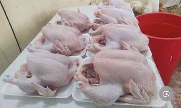 يوجد دجاج ذبح وكفت الوزان الكيلو 2900 العنوان شارع المعارض رقم الهاتف ***********
