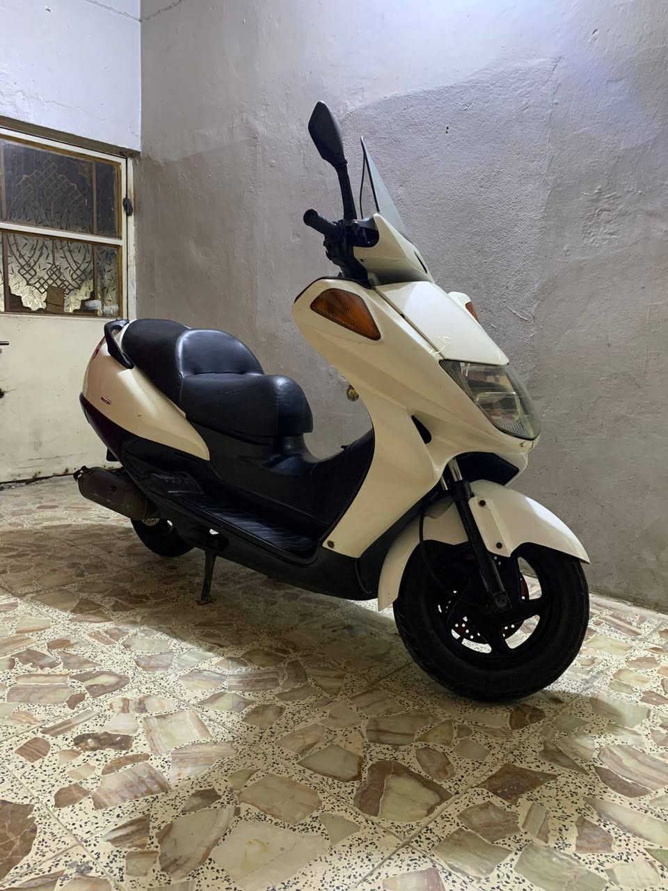 السلام عليكم
هوندا فورسايد 
استان كهربائي 
تدفئة يدات 
الدراجة خير من الله جاهزة 
نضيفة مثل ما موضح بالصورة 
العنوان بغداد مدينة الصدر 
السعر 550 وبيهة مجال حك الجية 
للإستفسار ***********
