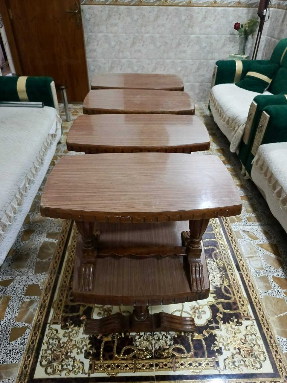 طبلات صاج بورمي جدا نضيفات 
عدد ٥ وحدا كبيرا و4 صغار 
بدون كسر والا تصليح
السعر ١٥٠ قفل 
بدون تعليق رجآ
***********
