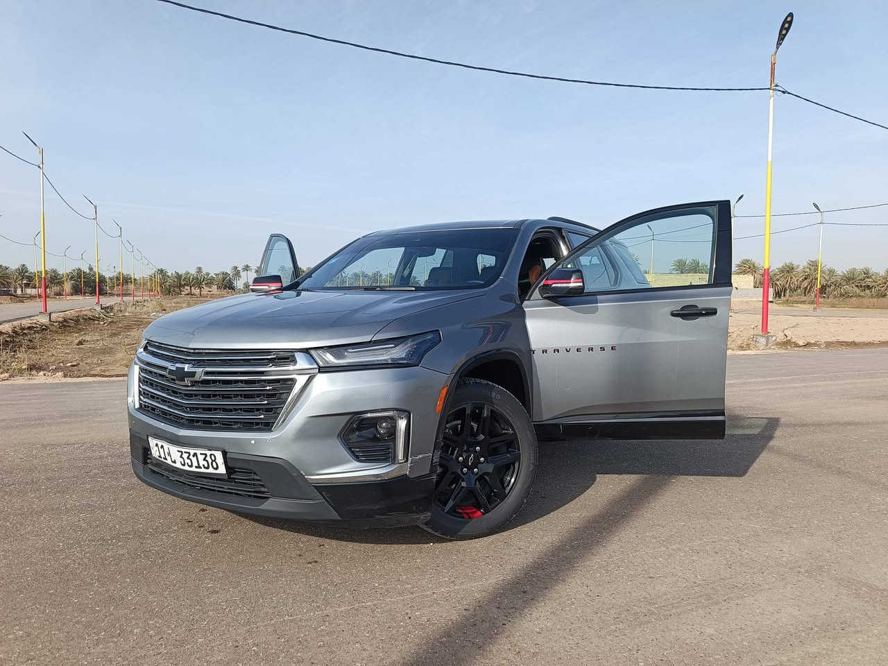 بيع فقط ترافرس 2023 بريمير فول مواصفات
حادثها موضح بالصور 
السعر 320 وبيها مجال 
العنوان الديوانيه 
***********
