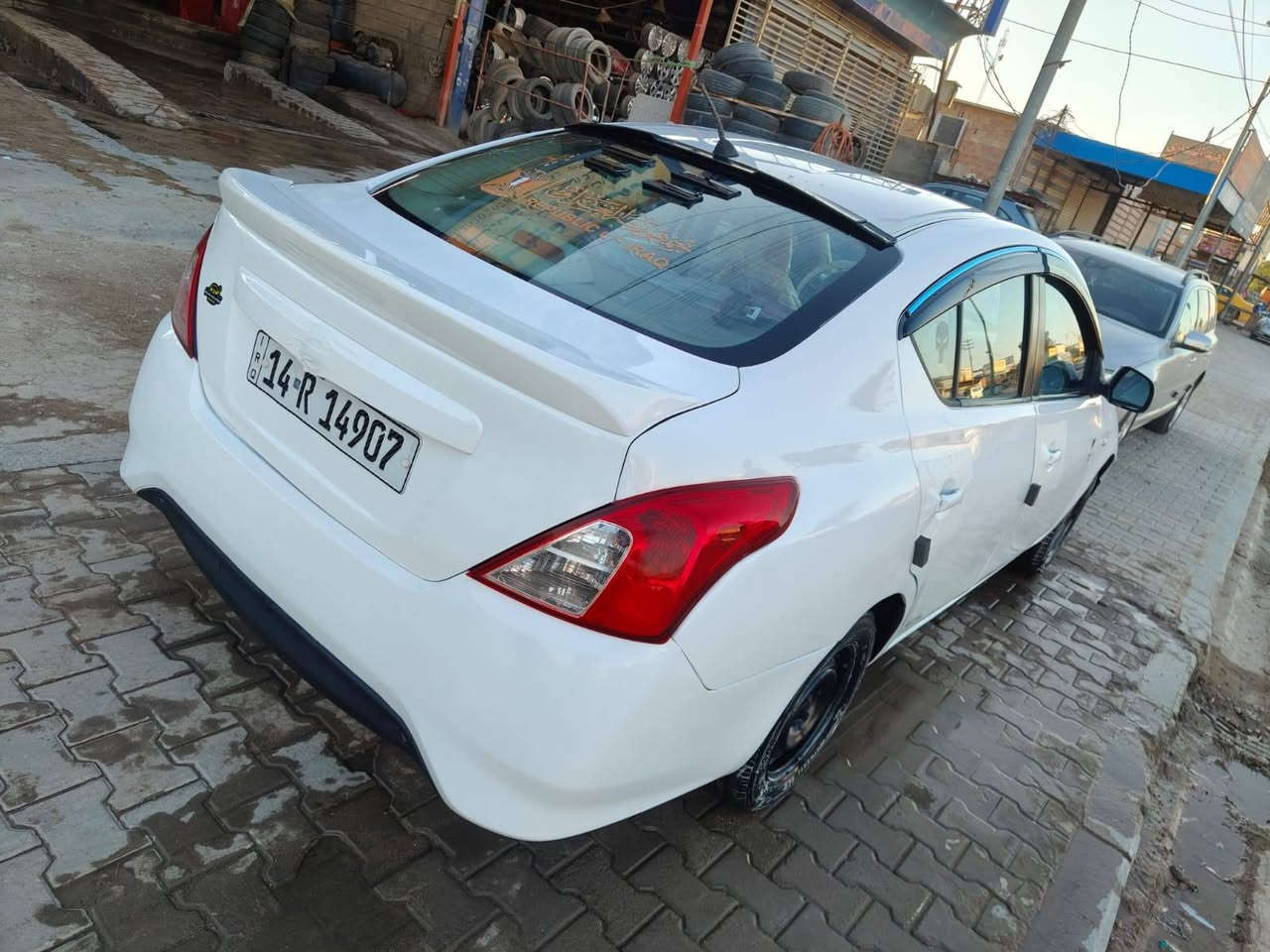 السلام عليكم بيع او مراوس نيسان صني هندي بليته زركه مديل 2014 سياره جاهزه وسونار مرفق بلمنشور تخم تاير حداديه مكينه كير نضاف شاشه سنتر لك كامره دواره كهربائيات كلها شغاله تبريد تدفئه  رقم  انكليزي مداور ثاني يوم مالكها يمي سنويه ل30 مكانها نجف السعر 77 للاتصال على الرقم ‏‪‏‪‏‪***********‬‏ مكلف بنشر الاتصال عله رقم
