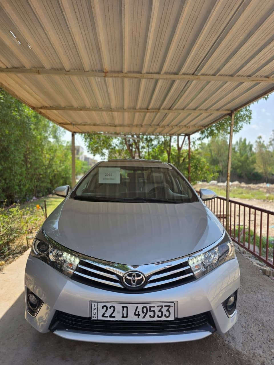 🚗 للبيع: تويوتا كورولا 2015 ليمتد فول الفول خليجيةةة
للبيع او المراوس حسب : تيوتا كورولا 2015 ليمتد فول الفول خليجيةةة مكفولةة كفالةة عامة والسونار مرفق مع الصور 
سيارة نظيفة كلشش
 الموديل: 2015
النوع: Toyota Corolla 2015 (ليمتد)
المحرك: اقتصادي وقوي
القير: أوتوماتيك
اللون: (سلفري)
الممشى: (150000)
مواصفات المتد معروفة 
بصمةة 
مثبت سرعةة
تحكماتت ستيرن 
بانورماا (فتحةة سقف)
تكيففف ثلجججج 
اشايررر بالمريي
جاهزة للسفر والاستخدام اليومي
السعر: ($150) والسعر قابل للتفاوض بالمعقول 
مكان السيارة بغداد 
📞 للتواصل: خاص على واتساب  أو اتصال
***********
***********
ملاحظة‼️ صارت اكو طخة بالجنطة وتعدلت على البارد
