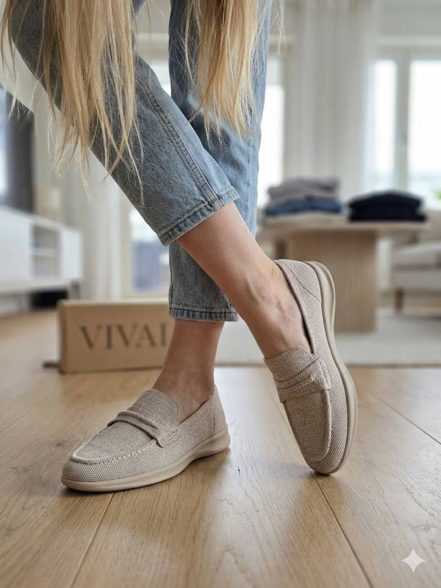 الماركة: فيفايا (VIVAIA).
​الموديل: إيفانا (Ivana) - وتحديداً إصدار Walker Pro Hybrid Penny Loafers.
​اللون: أوت ميلك (Oatmilk) - وهو لون بيج فاتح هادئ.
​التصميم: يجمع بين مظهر حذاء "اللوفر" الرسمي وراحة الأحذية الرياضية (Hybrid)، ويتميز بمقدمة مستديرة وشريط كلاسيكي في الأعلى.
​السعر
​يتراوح السعر الرسمي لهذا الموديل عالمياً حوالي 139 دولاراً أمريكياً (ما يعادل تقريباً 182,000 دينار عراقي حسب سعر الصرف الحالي).


**إذا كنت صاحب هذا الإعلان وتريد حذفه لأي سبب، رجاءا أرسل رسالة إلى الدعم الفني**