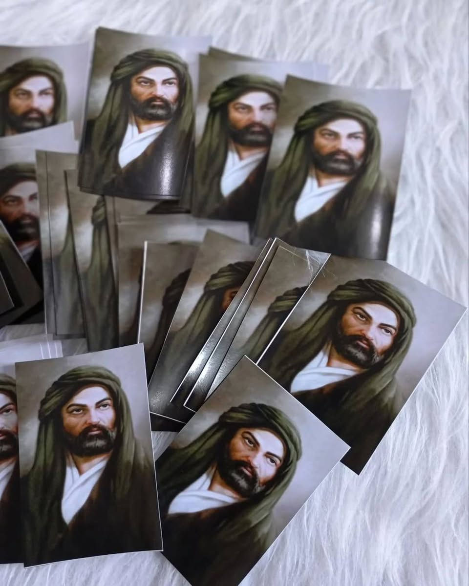 تريد بركة اسم أمير المؤمنين تبقى وياك بكل مكان؟
متوفرة صور ورقية صغيرة لـ الامام علي بن ابي طالب (ع)
📌 حجم صغير مناسب للمحفظة أو كفر الموبايل.
🖨️ طباعة واضحة وجودة جميلة.
📩 للحجز والطلب راسل الصفحة.


**إذا كنت صاحب هذا الإعلان وتريد حذفه لأي سبب، رجاءا أرسل رسالة إلى الدعم الفني**