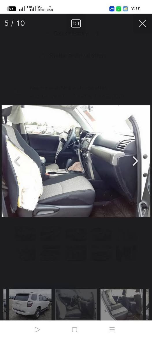 سلام عليكم فورنر للبيع موديل 2019حادث موضح في الصوره وبغداد فقط الدعاميات فئه ال SR5سعر 262وبيه مجال ترهم مراوس مكان السياره السيديه 
الهاتف *********** 
واتساب موجود
