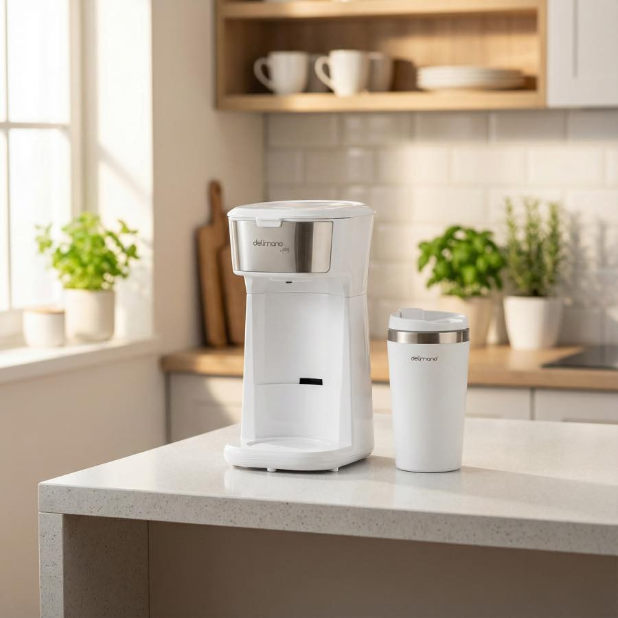 ماكينة صنع القهوة الشخصية Delimano Personal Coffee Maker Pro المدمجة باللون الأبيض. 
تأتي الماكينة مع كوب سفر من الستانلس ستيل بسعة 400 مل.
تعمل بقدرة 450 واط وتتميز بالتشغيل بلمسة واحدة.
تحتوي على فلتر قابل للغسل وإعادة الاستخدام
السعر 30 الف📍✅


**إذا كنت صاحب هذا الإعلان وتريد حذفه لأي سبب، رجاءا أرسل رسالة إلى الدعم الفني**