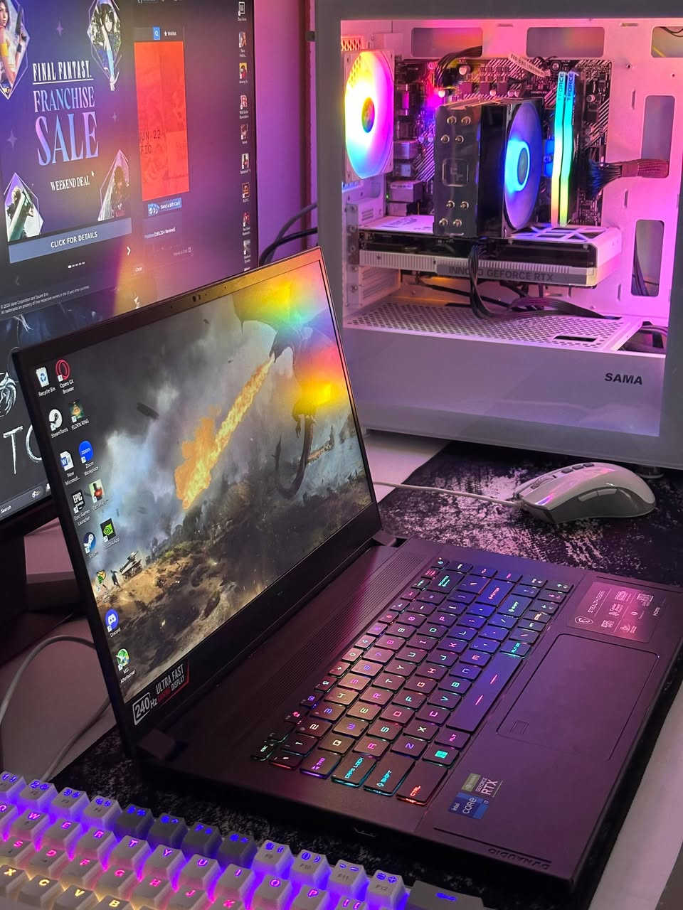 سلام علیک
لاپتۆپ لۆ فرۆشتن                       msi stealth g566

Gpu:3070ti 8gb 
Cpu:i7-12700H 
Ram:16gb dd5 4800 MHz
Hard:500gb ssd 

لاپتۆپێکی بێ کێشە و خاوێنە بۆ یاری و کارە قورسەکان گونجاوە و خێرایە شەعن و جەنتای خۆی لەگەڵە بیلادی لۆ سعر زانیاری زیاتر نامەی بنێرن لە خزمەت دام 
شوێن هەولێر گەیاندن هەیە لۆ دەرەوەی زەویش


**إذا كنت صاحب هذا الإعلان وتريد حذفه لأي سبب، رجاءا أرسل رسالة إلى الدعم الفني**