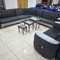 طقم كنبايات • قماش مرمره • سفنج ١٢سم