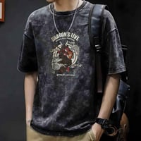 تيشيرت حجري مغسول • قطن كوري • مقاسات M-3XL