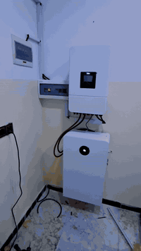 تم تنصيب منظومة بدون الواح انفيرتر Deye 8Kw وبطارية Deye 16Kw موجود جم...