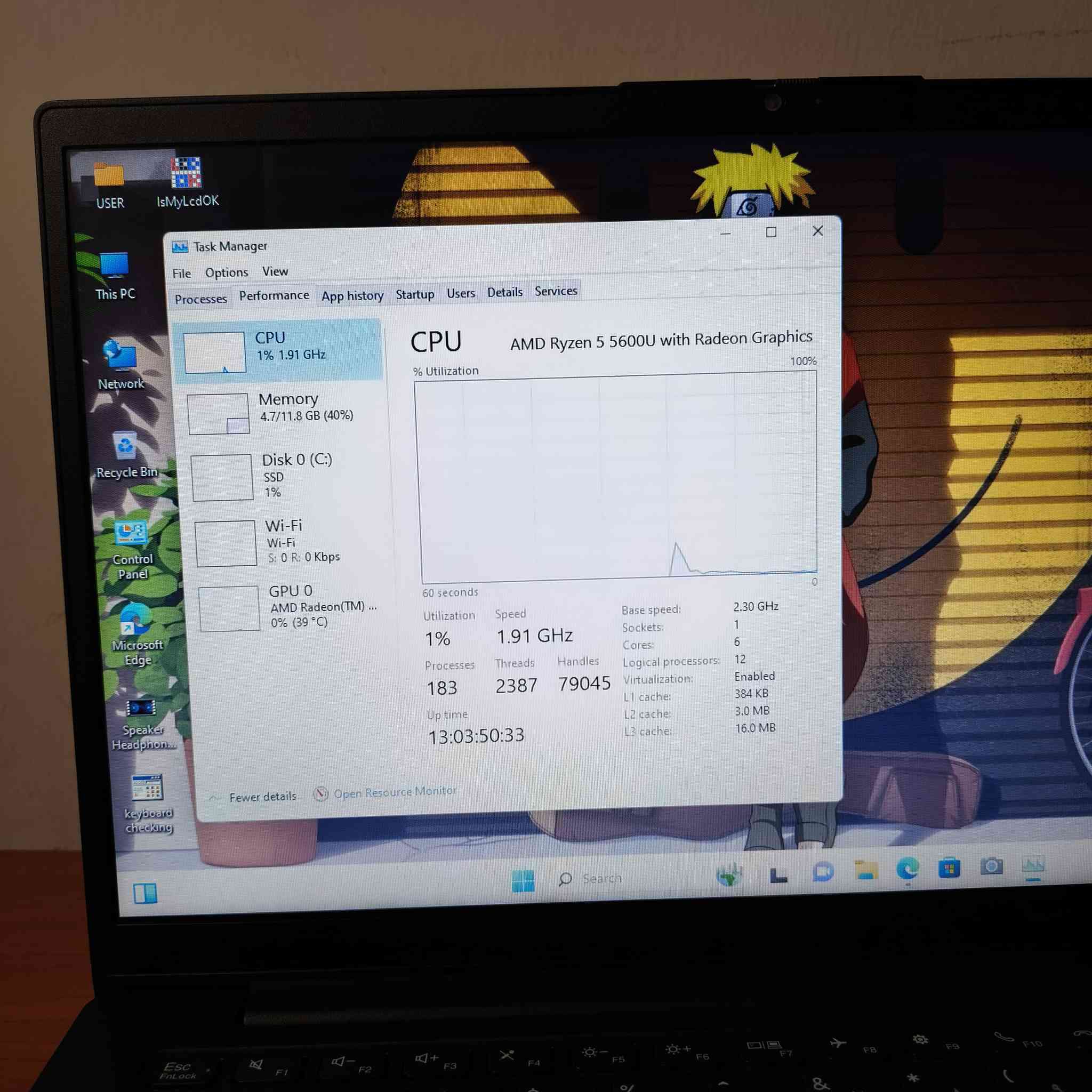 🔥 لابتوب للبيع – Lenovo بحالة ممتازة 🔥
💻 المعالج: AMD Ryzen 5 5600U
6 أنوية – 12 خيط معالجة – أداء قوي جداً للشغل المتعدد والبرامج الثقيلة
🎮 كارت الشاشة: AMD Radeon Graphics
ممتاز للألعاب والتصميم
🧠 الرام: 16GB DDR4
سرعة عالية وتشغيل عدة برامج بنفس الوقت بدون تهنيج
💾 الخزن: 256GB SSD
سرعة إقلاع وتشغيل ممتازة جداً
🖥 الشاشة: Full HD 1080p – صورة واضحة ومريحة للعين
🖥 النظام: Windows 11 Pro 64bit مفعّل رسميًا
✅ مناسب لـ:
الدراسة والجامعة
برامج الأوفيس والمحاسبة
التصميم والمونتاج 
العمل أونلاين
ألعاب
➕ نقاط مهمة:
معالج اقتصادي باستهلاك الطاقة (بطارية تدوم جيداً)
أداء ثابت بدون حرارة مرتفعة
قابل لترقية التخزين مستقبلاً
جهاز عملي وسريع بالاستخدام اليومي
📌 الجهاز جديد وحالته ممتازة
📍 الموقع: (ديالى بعقوبة )
💰 السعر: راسلني او اتصل 
***********
