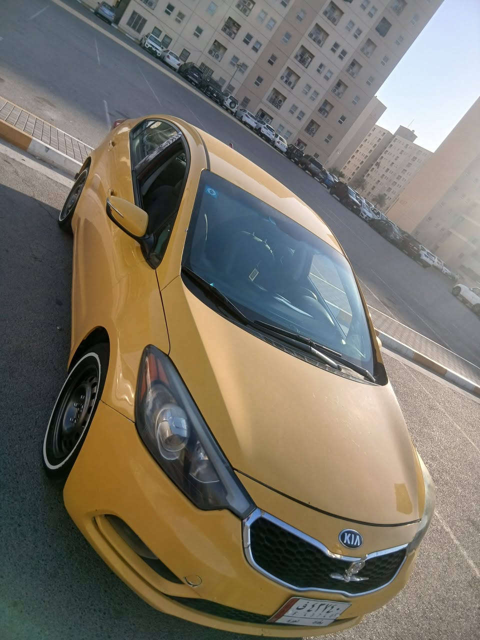 كيا فورتي١٤ تكسي حادثه بجم ١٠٥ بيه مجال للشراي رقم ***********
