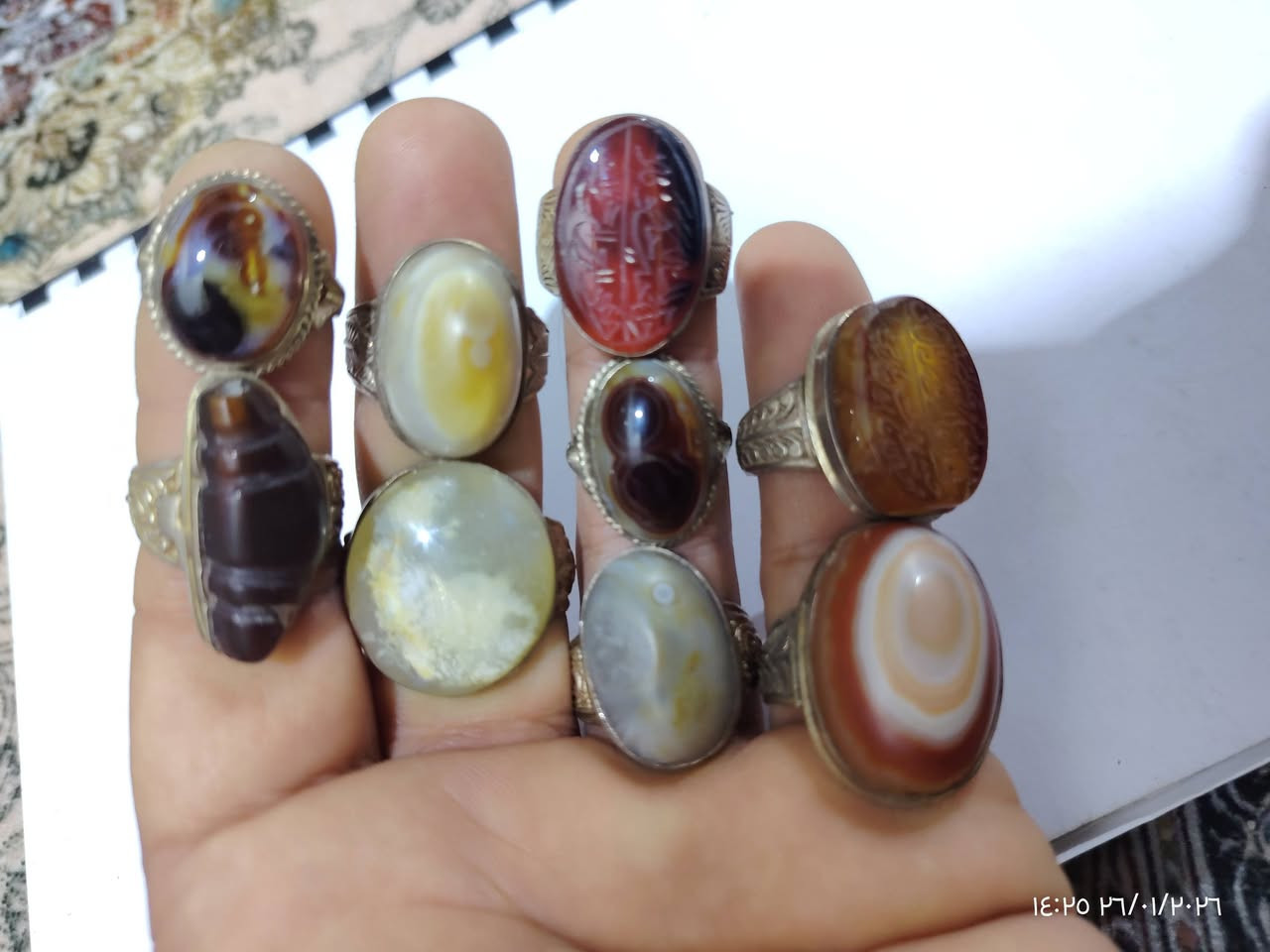 17 خاتم فضة اصلي
23 قطعة يماني
قلادة عقيق يماني شفة 
قلادة عباس آباد الأصلي قديمة مخطوطة
المجموعه للبيع شلعة وحدة
يوجد توصيل لجميع المحافظات
السعر 400 الف مع التوصيل لكامل المجموعة


**إذا كنت صاحب هذا الإعلان وتريد حذفه لأي سبب، رجاءا أرسل رسالة إلى الدعم الفني**