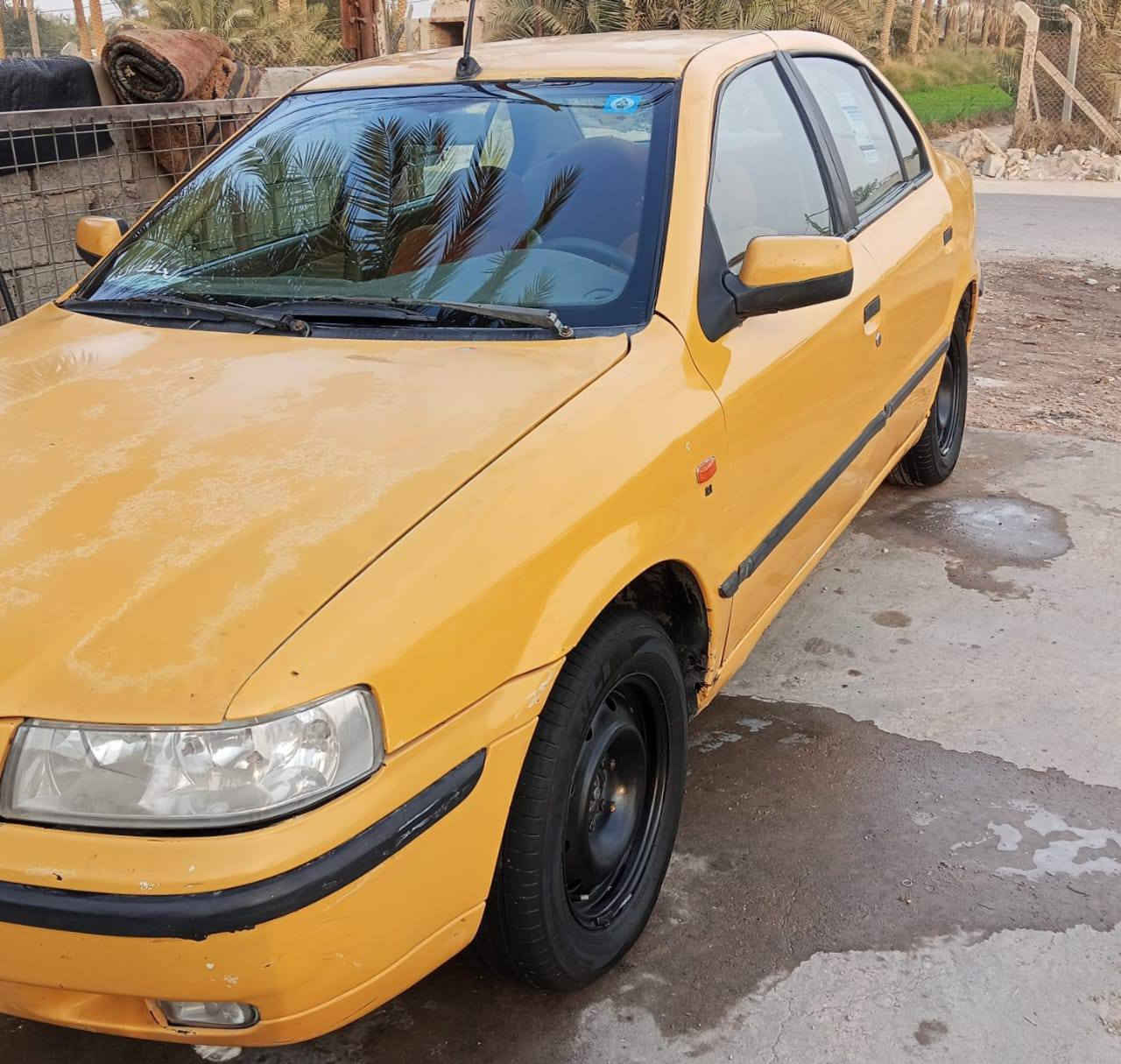 سلام عليكم للبيع سمند تكسي 2010 رقمه قادسيه انكليزي بسمي مصفره سنويه ل31 سياره مكفوله من صبغ وضربه حلوه وجاهزة مكينه وكير كفاله حداديه تخم تاير دواخل حلوه ونظيفه اي استفسار *********** مكاني نجف مشخاب
