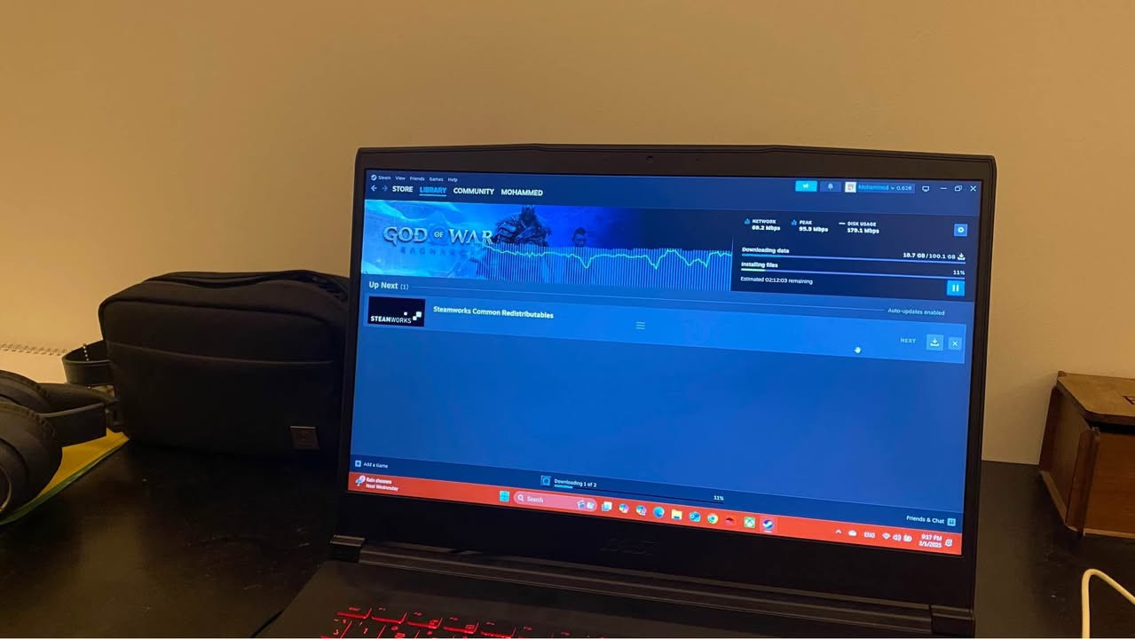 � للبيع حاسبة Gaming قوية 🎮
تشغل جميع الألعاب الحديثة على إعدادات عالية بدقة Full HD مع فريمات عالية وسلاسة ممتازة.

🔹 مناسبة للألعاب الثقيلة مثل: GTA V, Cyberpunk 2077, Call of Duty, FIFA، وغيرها.
🔹 أداء ثابت سواء للـ Gaming أو البرامج الهندسية والتصميم.
🔹 الجهاز محافظ عليه ونظيف.

📦 المواصفات:

 • المعالج: Intel Core i5-10500H
 • كرت الشاشة: NVIDIA RTX 3050 Ti + Intel UHD (تقنية Optimus)
 • الرام: 16GB
 • التخزين: SSD 512GB
 • الشاشة: 15.6 إنش، 144Hz، دقة FHD
 • النظام: Windows 11 محدث لآخر إصدار

وياها ماوس و باد هدية   🎁 

⚡ بطارية جيدة + شحن سريع
🎁 بونس: الحاسبة مضبوطة إعداداتها ومحدثة للتعريفات (جاهزة للعب مباشرة)

🛑السعر قابل للتفاوض بغداد, العراق


**إذا كنت صاحب هذا الإعلان وتريد حذفه لأي سبب، رجاءا أرسل رسالة إلى الدعم الفني**