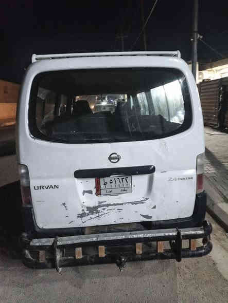 نيسان يورفان 2007 سياره جاهزه تحويل ثاني يوم رقم نكليزي باقي  بس عل ستلام ***********السعر 85 وبيه مجال مكان واسط قضاة بدره
