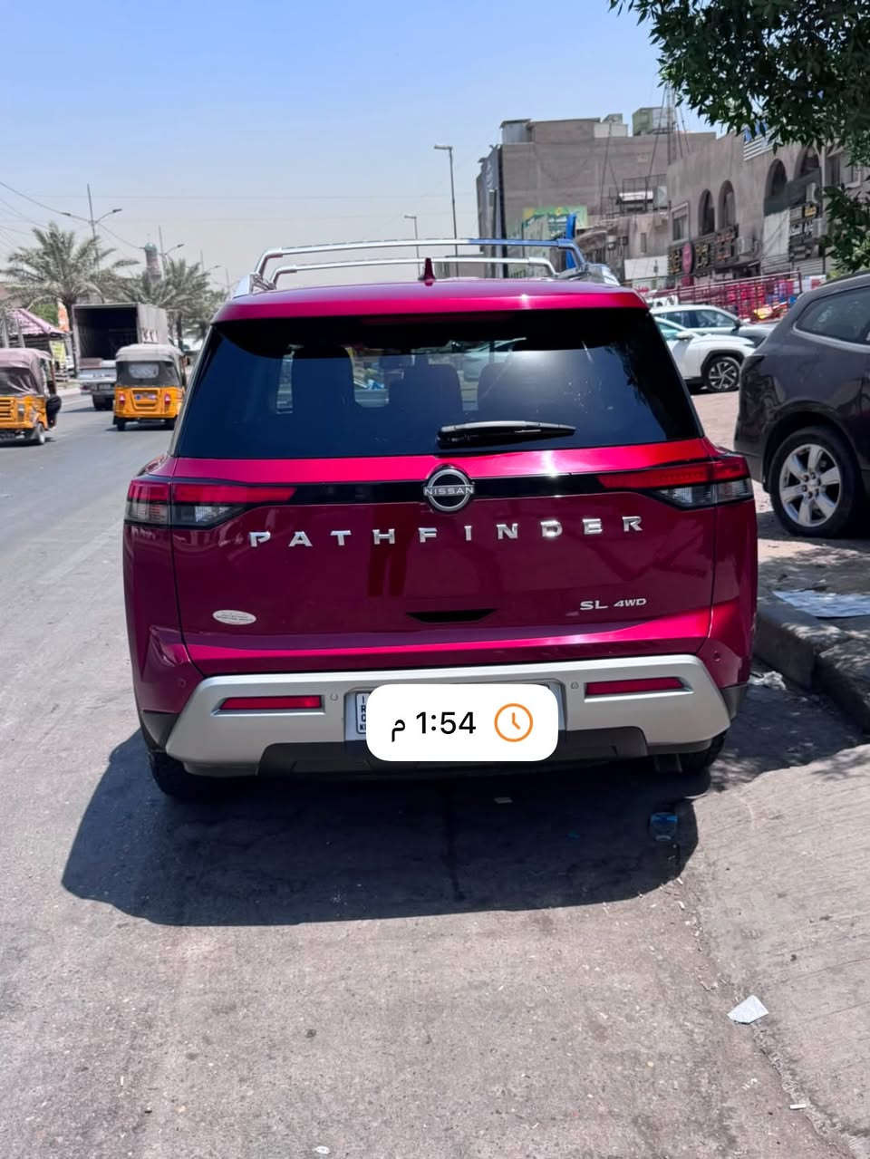 نيسان باثفايندر SL
اللون : ماروني

الموديل :2022

مرقم اربيل دولي

مكان السيارة بغداد  جميله

حجم المحرك : 6 سلندر (3,5L)

بدون تبديل ولا صبغ فقط بكد  اصبعين بلجاملغ

ماشية 36 الف ميل

ايرباك برده فقط 

المواصفات : 

بصمة 

تشغيل عن بعد

رادار امامي (تحديد مسار)

رادار جانبي (نقاط عمياء)

رادار خلفي (تحذير من الاصطدام)

حساسات امامية+ خلفية

كاميرات 360°

كشنات جلد

كشنات تدفئة

تحكم الكشنات امامي كهرباء

تبريد مركزي 3 قطع

تحكم وضعيات القيادة...Drive Modes 

شفتات + تحكمات استيرن 

هيتر استيرن

شاحن لاسلكي

‏Apple Car Play

‏Android Auto 

هاند بريك بصمة

اوتو هولد Auto Hold

اوتو ستارت ستوب Auto Start stop

مانع انزلاق+ABS

بردات خلفيه بلادي

شاشة كبيرة لمس+كاميرا

منافذ AUX+USB

7 راكب كشن متصل

صور الحادث بلمنشور
السعر 270 وبي مجال
 
***********
