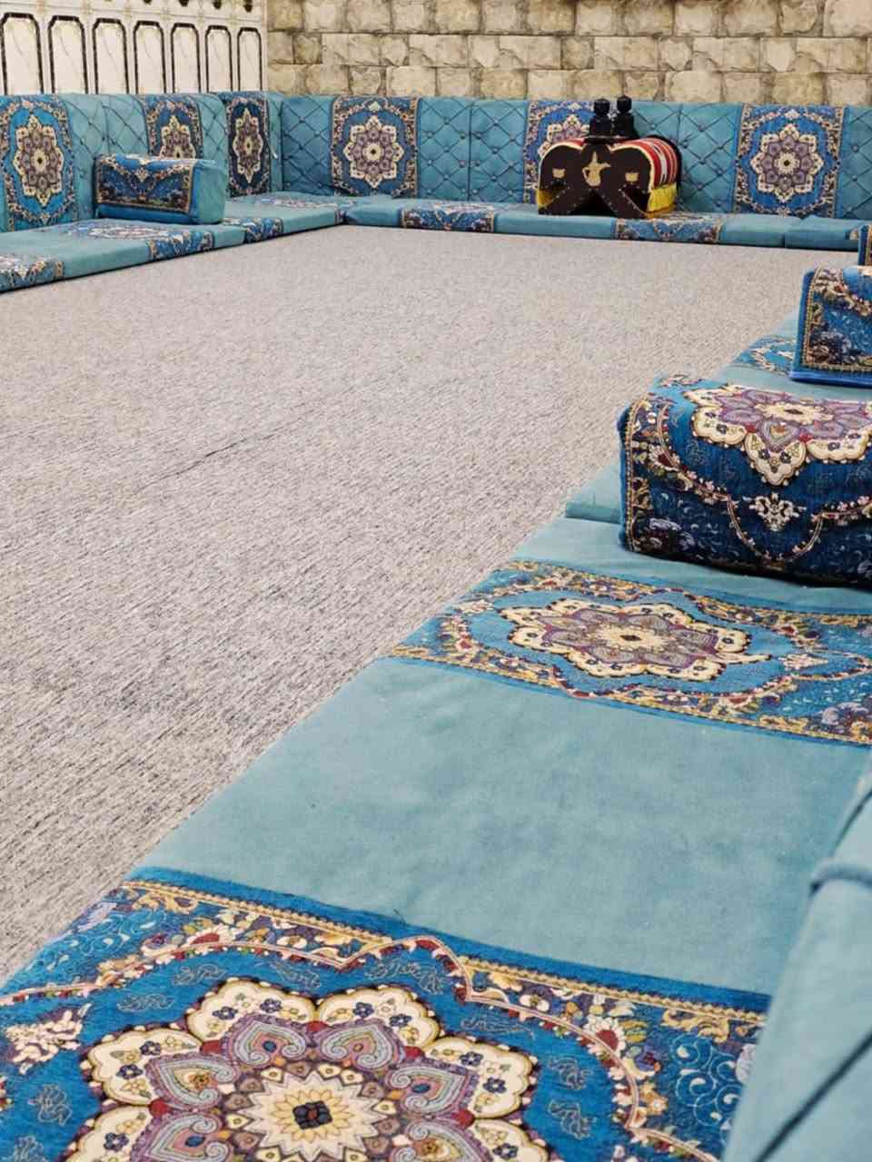 يتوفر لدينا جلسه عربية مستخدمه ٢٢متر ايراني درجة اولى.
١٢دوشك 7سم 
١٠ تكيات اسفنج
٢٤ظهر
تفترش مساحه كبيره أو مضيف ١٠طول ٤عرض

ملاحظة: كل لون يتوفر لدينا أكثر من جلسة.
العنوان : ذي قار٠ قضاء الشطرة 
الحجز والاستفسار الاتصال على الارقام التالية:
            *********** اتصال          *********** واتساب
تتوفر خدمه توصيل لجميع أقضية ونواحي ومناطق المحافظة
