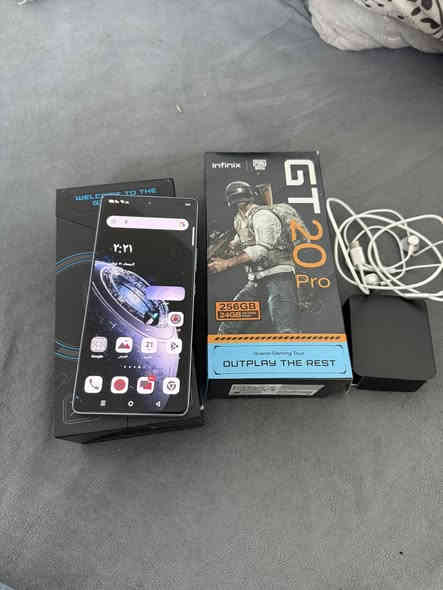 Infinix GT 20 proالجهاز نضيف كلش وبيه كارتون وسماعه بس 
السعر قفل ٢٥٠ شراي اتصل مو شراي لا تعبني ***********
