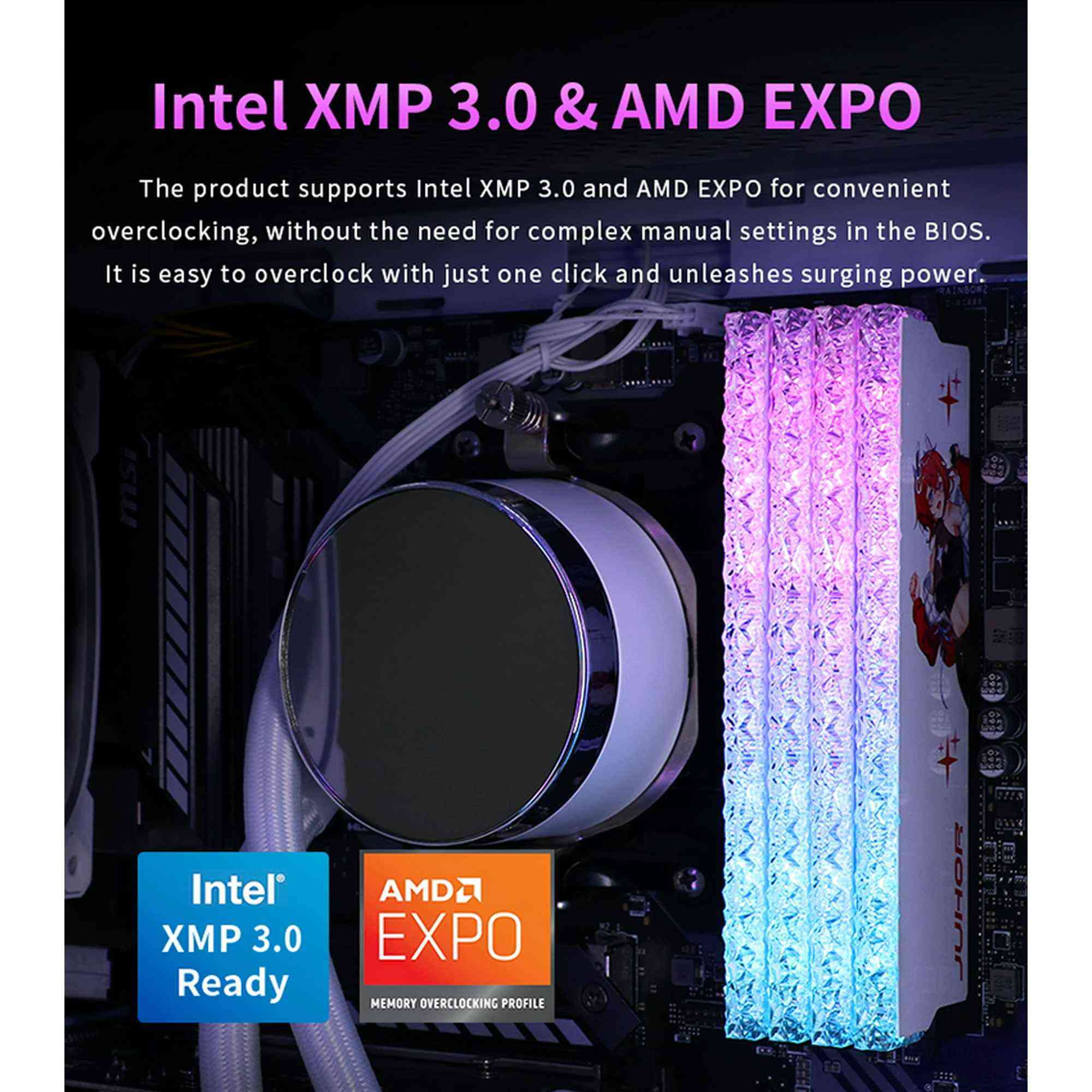 JUHOR DDR5 RGB Memory 16GB 6400MHz 6800MHz Hynix Original Chip Desktop Computer Ram أربيل, العراق


**إذا كنت صاحب هذا الإعلان وتريد حذفه لأي سبب، رجاءا أرسل رسالة إلى الدعم الفني**