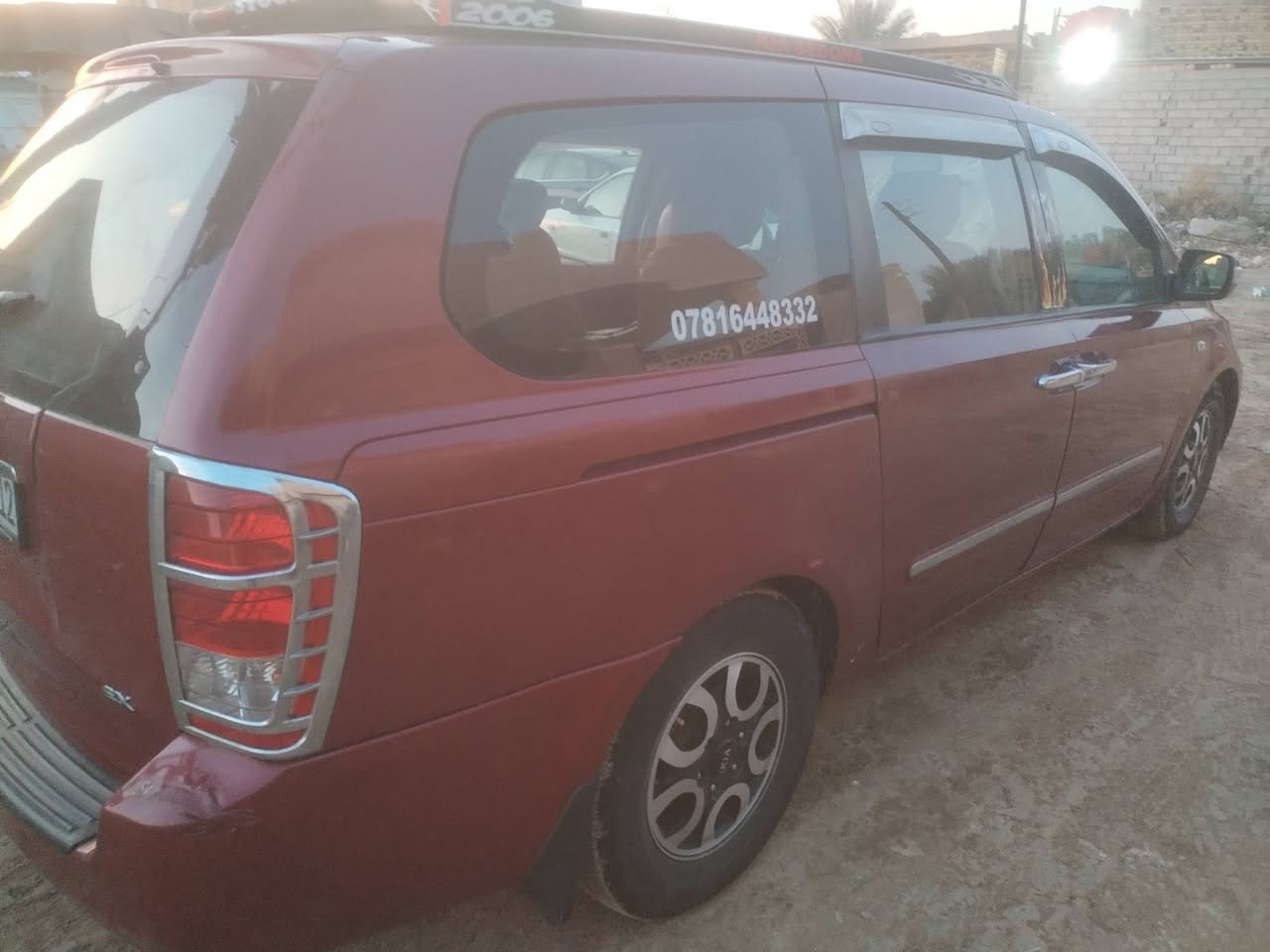 سيدونا 2006 (كاز)
بيع او مراوس بسياره بانزين 

السياره باسمي رقم بابل 

فول مواصفات كهربائيه كشنات وجنطه 

فقط بيبان ملغيه 

كشنات وتنته مدوشكات جديد

شاشه + داش كام تصور 

مكينه 2900 صارلي 3 اشهر شادها 

مصبوغه احزام 
سعر 115

مكاني ديوانيه رقم الهاتف 

***********
