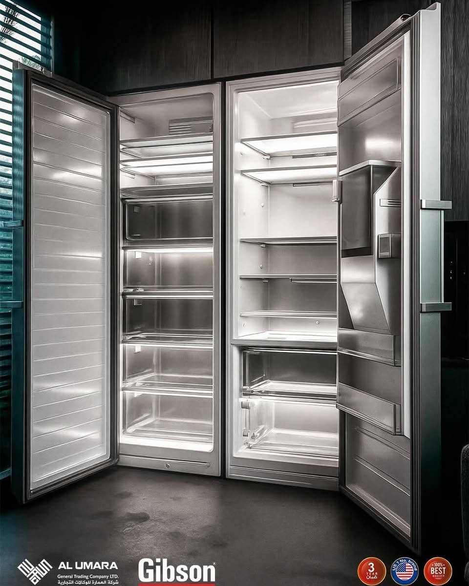 ثلاجة ومجمدة توين (توأم) المنفصلة في بابين من جبسون، تختصر المساحة وتوفر عدة متطلبات بأداة واحدة.
احدث تقنية تبريد للأطعمة فـهي مجمدة وثلاجة و براد ماء في آنٍ واحد.

للمزيد من التفاصيل يرجى التواصل معنا عبر وسائل التواصل الاجتماعي من خلال خدمة العملاء 

مركز مبيعات 
***********
