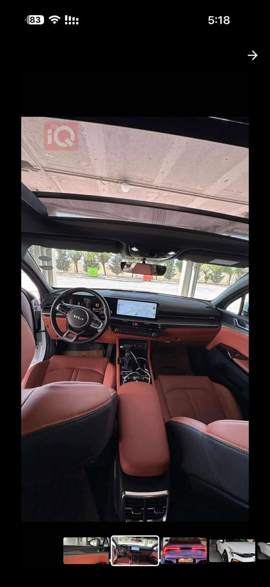 يا كي فايف 2024  (vip مواصفات خاصه)
السياره كلها بيانو بلاك 
داخل جلد مشمشي مع صاج رصاصي 
اعلى فئه بشركة نيم فول 1/1 
ماشيه 23الف كيلو 
كلين خليجي بيه طخه خفيفه بلجاملغ الامامي وع حته
ضمان 5 سنوات شاشه 3 سنوات سيرفس 
سنه مجانا
محرك 2500 
مواصفات هوايه
أناره داخليه لمس اوتو هولد ترحيب عن الاقتراب وعند إطفاء السياره انارة داخل يدات الأبواب الوان مع مود القيادة كامرات 5 رادارات جانبي امامي خلفي حساسات امامي خلفي شاشه تحذير عند اقتراب سياره أصوات تحذير مع تشغيل إشارة الجانبيه نقط عمياء تحذير تصادم عند فتح الباب توقف ذاتي من ترجع بك مرايه قلاب ع فتح الصندوق عند الاقتراب صندوق كهرباء شفط كشنات حار بارد تشغيل عن بعد اطفاء عن بعد فتح وغلق الجام عن بعد مرايه وسطيه تعتيم مقاعد خزن كهرباء قفل الجام والأبواب من الداخل لسلامة الأطفال وبعد بيها أشياء ممذكورة 
السعر245 بيه مجل حك الجيه 
العنوان زيونه شارع الربيعي
***********
***********
***********
