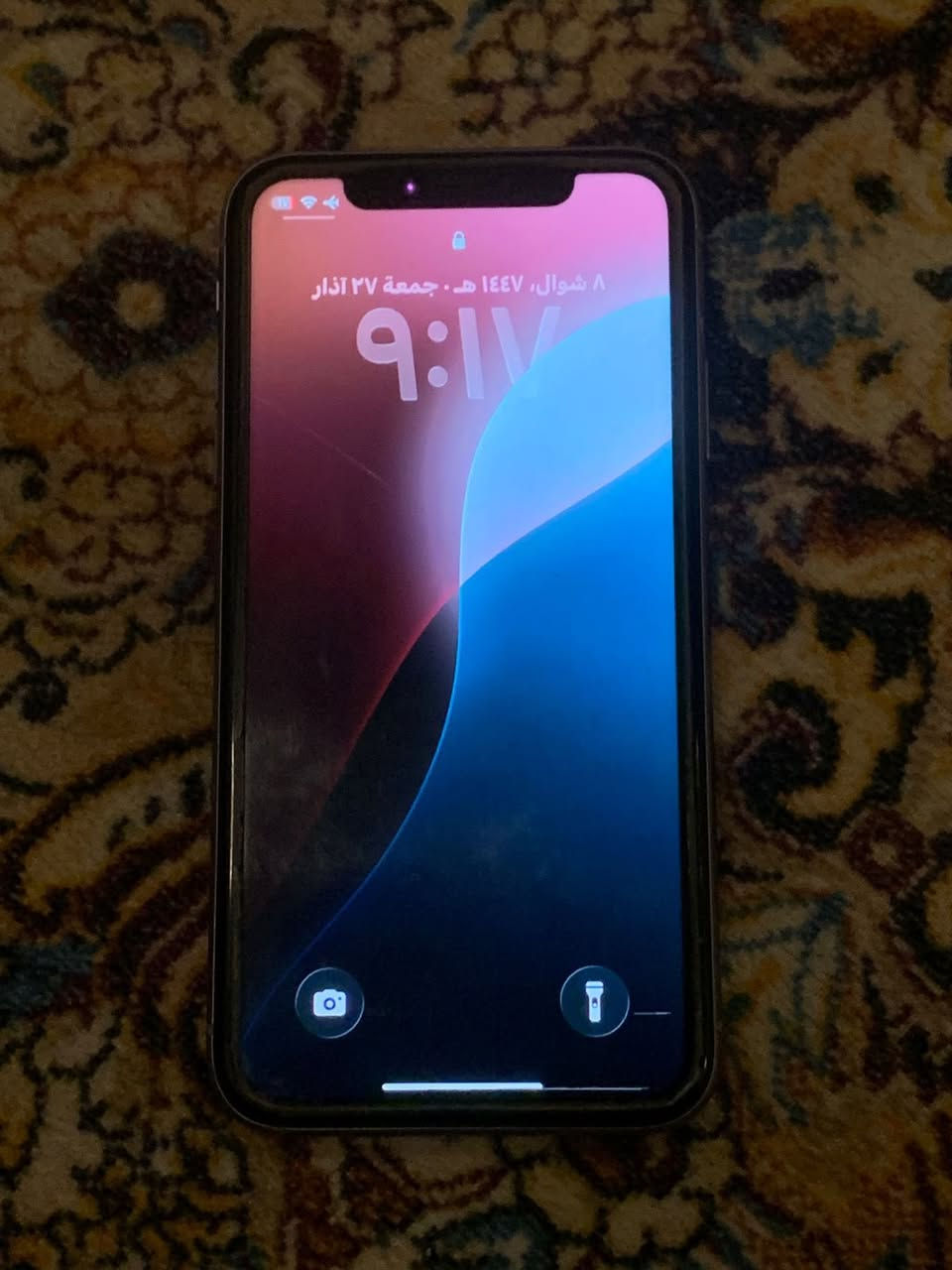 ايفون ١١ ذاكره ٦٤ بطاريه ٧٢ ابلاد ممبدل بي شي نموذج m 
بس خط بسيط بلشاشة جهاز نظيف *********** سعر ٢٤٠
