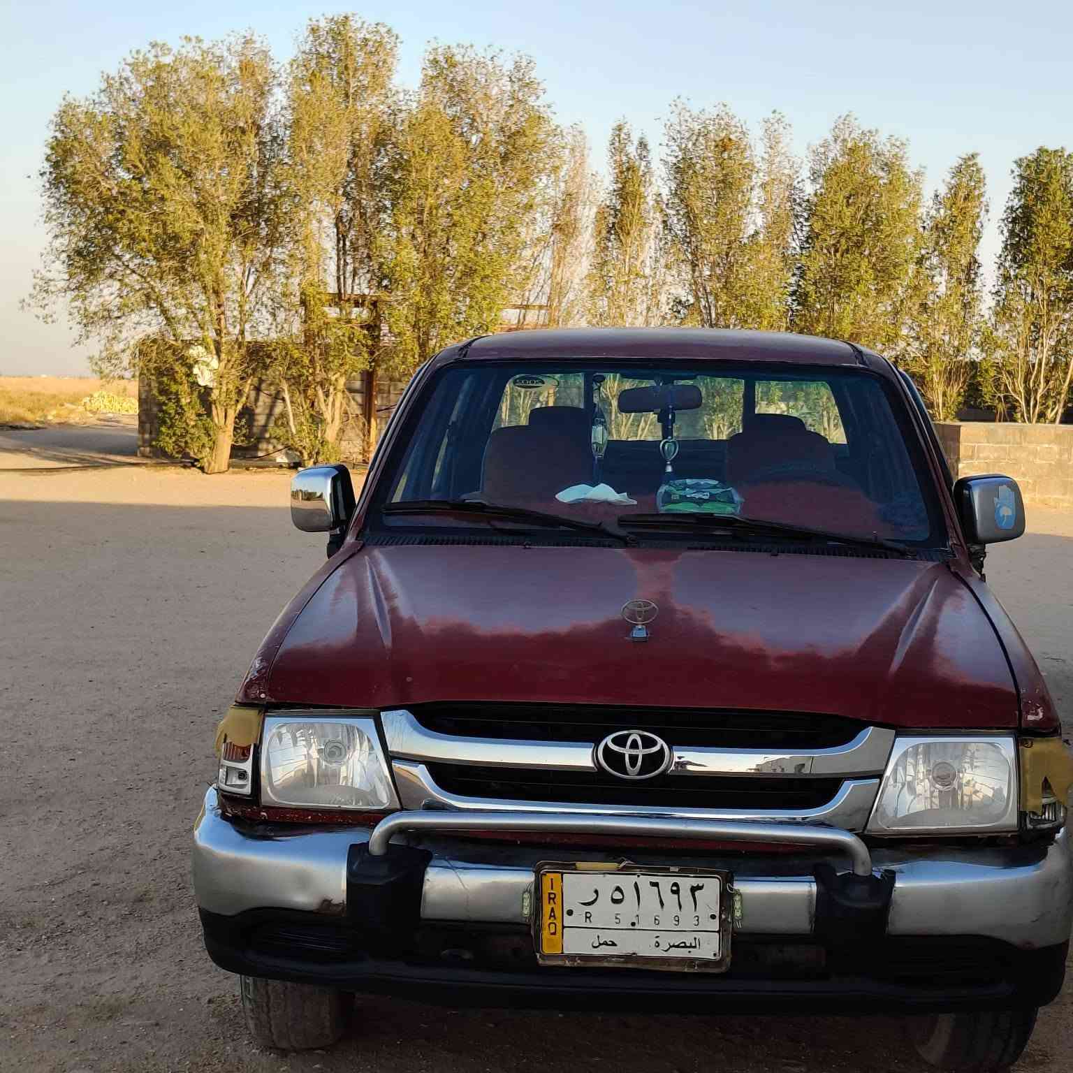 تيوتاء 2002 مواصفات خليجي دبل جكمجه كهربائيات شغاله رقم بصرة بسمي السعر 85 وبيه مجال العنوان بصرة سفوان مزارع الراحة رقم الهاتف:***********
