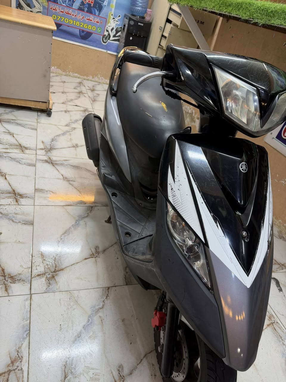 يا الله سلام عليكم معرض ابو الفضل للدراجات النارية عنوان المعرض بغداد الشعب حي اور قرب فلكة صباح الخياط للاستفسار على الرقم ***********
