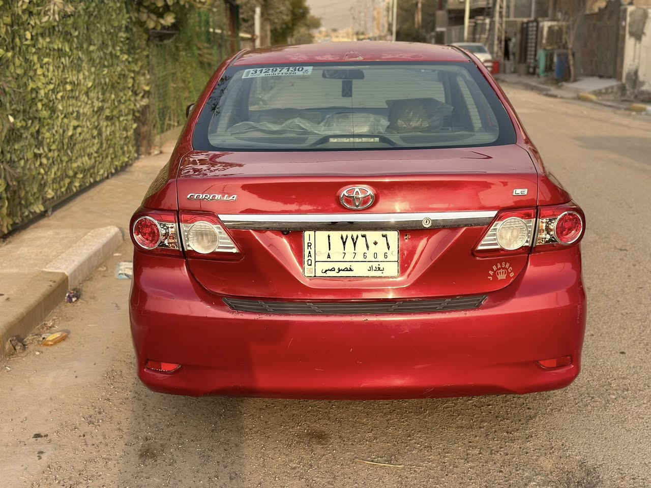 سلام عليكم
كورلا  
لبيع 2013 لون احمر 
ماشي 19000
مكان بغداد البياع 
***********
