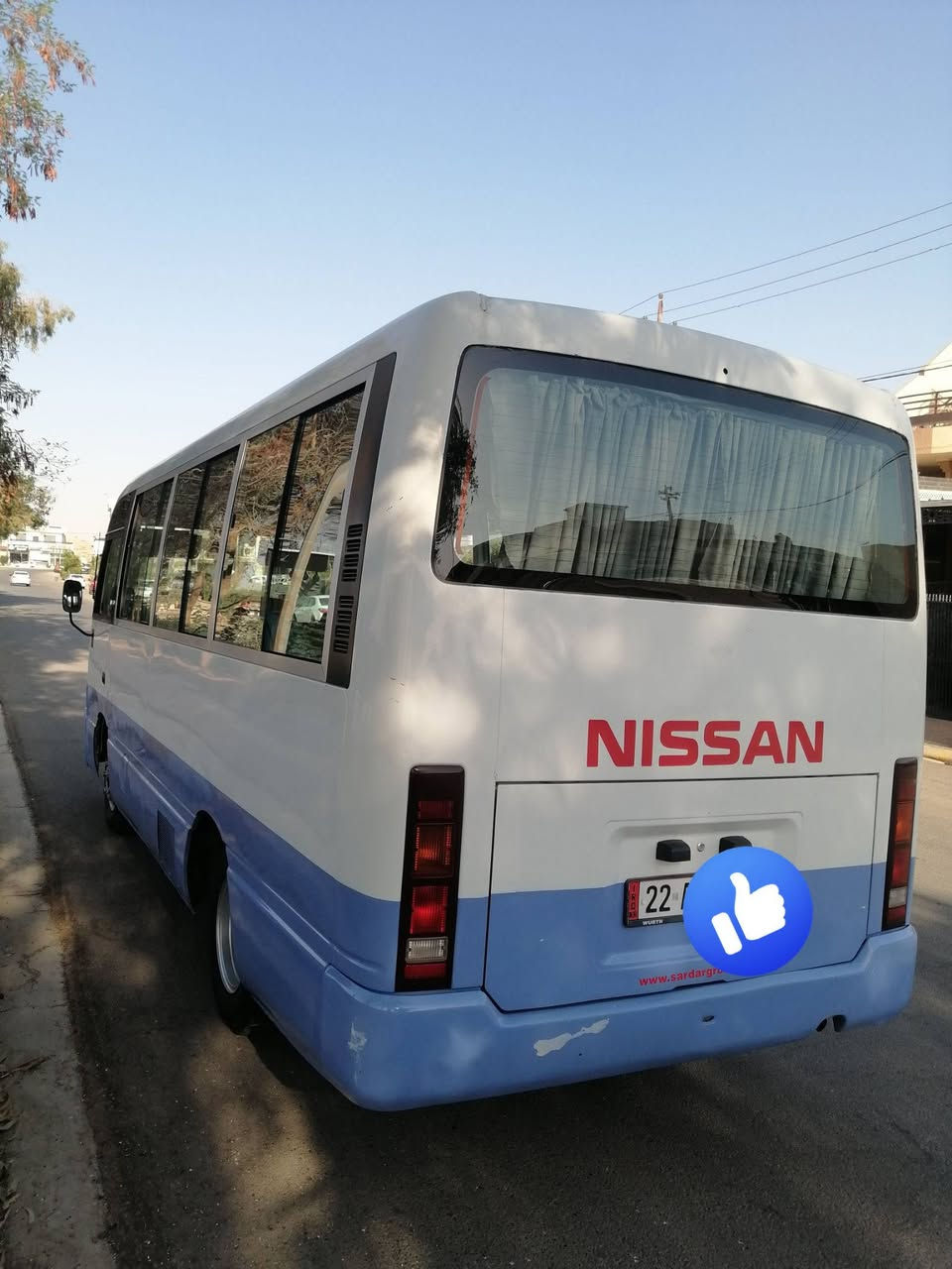 نيسان كوستر 2002 بدون صبغ سياره تحويل اصلي سنويه جديد 2030مكينه كير تبريد اكسل به شرت لل سعر خابر ***********

