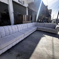 ديوان خشب ثقيل • ٧ متر ونص • مستعمل شهر