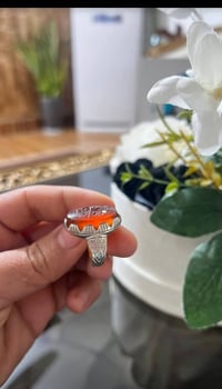 خاتم عقيق • ياماني • صياغة ثقيلة