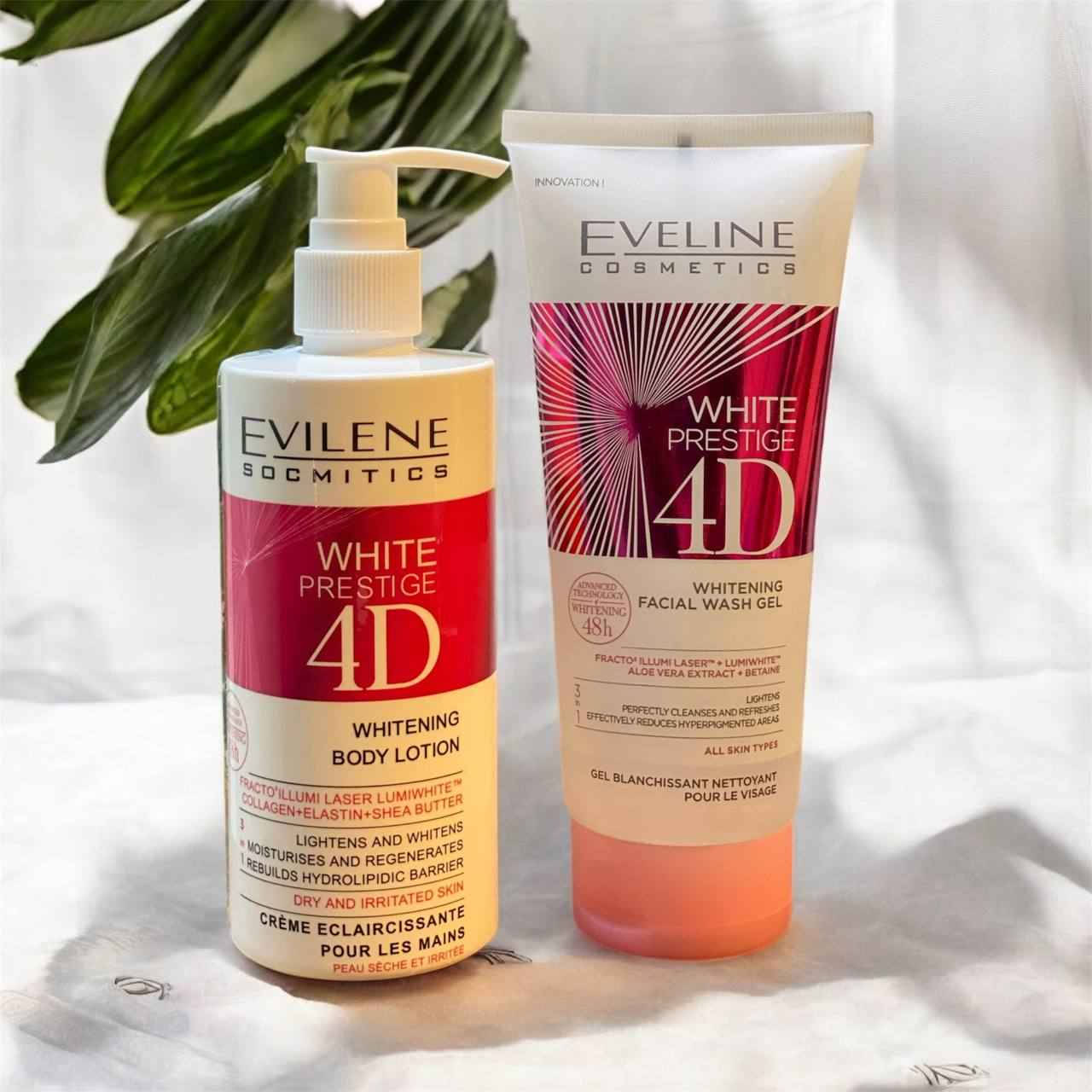 مجموعة ايفيلين البولندية 🇵🇱 Eveline Cosmetics White Prestige 4D للعناية بالبشرة.
تحتوي المجموعة على لوشن تبييض للجسم وغسول جل لتبييض الوجه. 
تستخدم تقنية Fracto Illumi Laser™ و Lumiwhite™.
صُممت لتفتيح البشرة وتقليل التصبغات. 
مناسبة للبشرة الجافة والمتهيجة (اللوشن) وجميع أنواع البشرة (الغسول). 
تبييض خلال 48 ساعة.✅ بغداد, العراق


**إذا كنت صاحب هذا الإعلان وتريد حذفه لأي سبب، رجاءا أرسل رسالة إلى الدعم الفني**